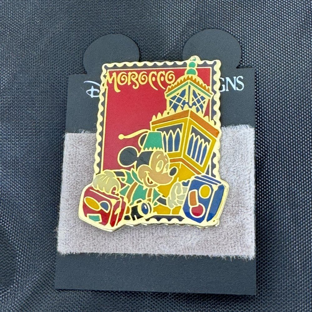 Epcot 15th Anniversary Stamp Series Disney Pin Morocco‎ Mickey
